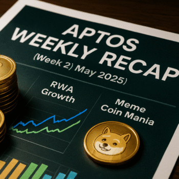 AUGE DE STABLECOINS, CRECIMIENTO EN ACTIVOS REALES Y FIEBRE POR MEME COINS: RESUMEN SEMANAL DE APTOS