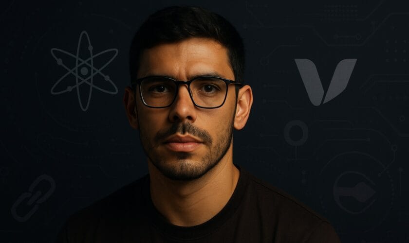 JUAN ANDRÉS CALDERÓN IMPULSA LA TECNOLOGÍA BLOCKCHAIN DESDE COSMOS Y V DIMENSION