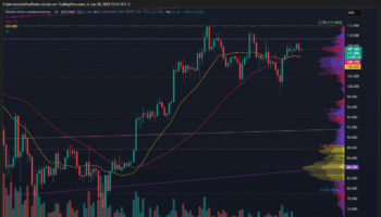 BITCOIN CAE 1.17 % PERO CONSERVA ESTRUCTURA ALCISTA CON SOPORTE CLAVE EN LOS 106 MIL DÓLARES
