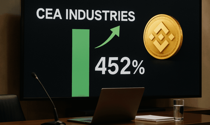CEA INDUSTRIES SUBE 452% TRAS ANUNCIAR TESORERÍA PÚBLICA DE BNB CON INVERSIÓN DE USD 500 MILLONES