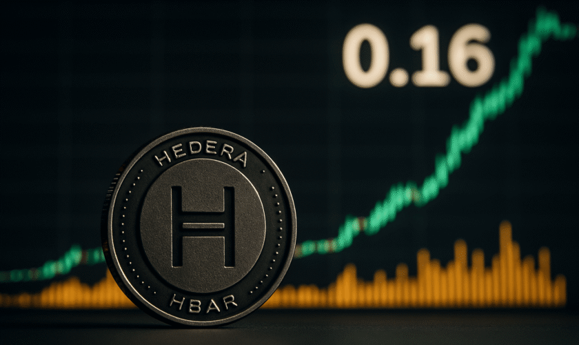 HBAR SE ACERCA A LOS 0.16 DÓLARES IMPULSADO POR EXPECTATIVAS DE ETF Y RECUPERACIÓN TÉCNICA