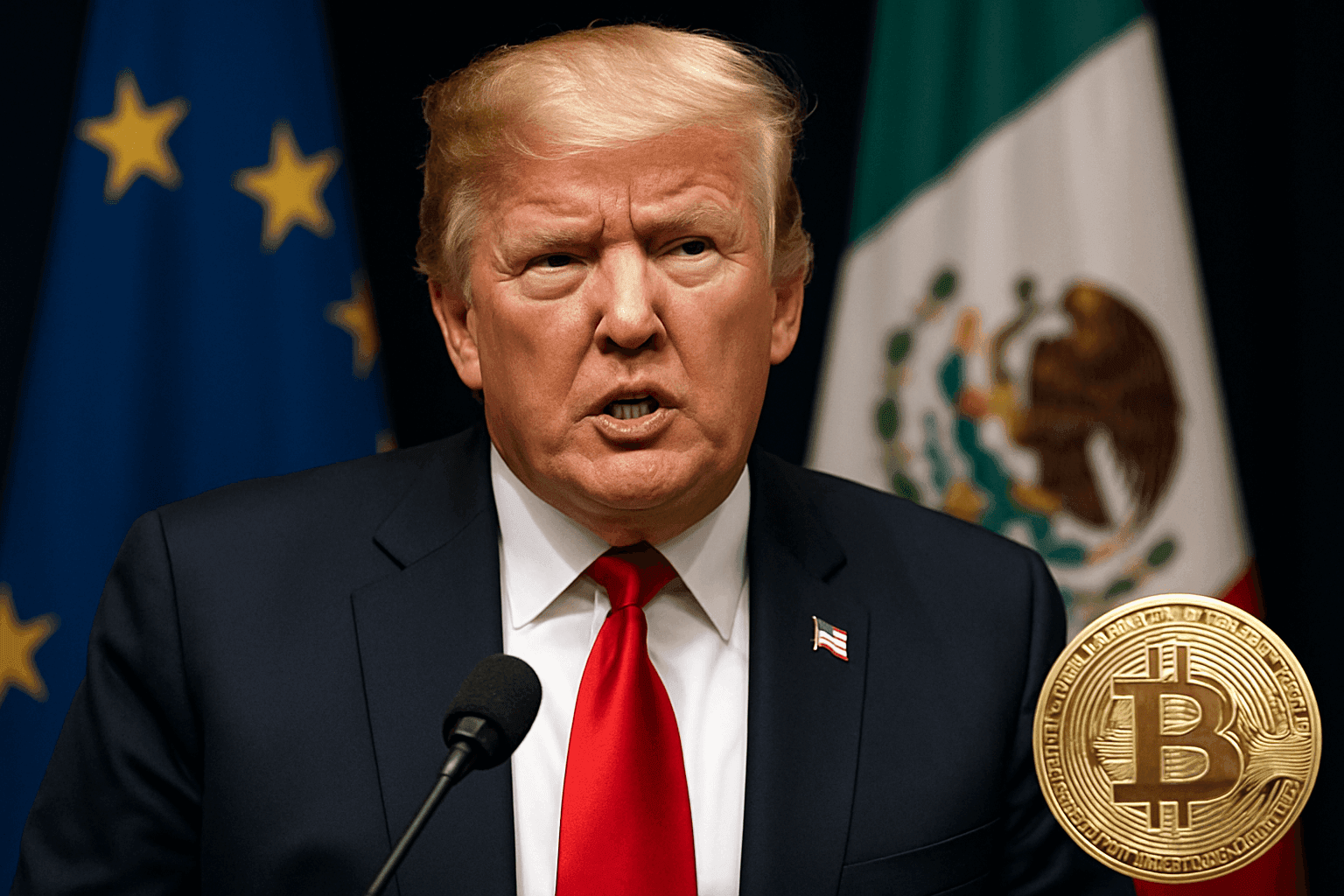 TRUMP IMPONE ARANCELES DEL 30% A LA UE Y MÉXICO MIENTRAS BITCOIN SUPERA LOS 118 MIL DÓLARES