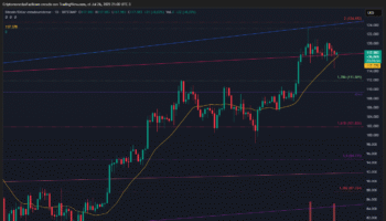 BITCOIN EN CONSOLIDACIÓN ENTRE 124.652 Y 111.865 ANTES DE POSIBLE RUPTURA, VOLUMEN EN DESCENSO CONSTANTE