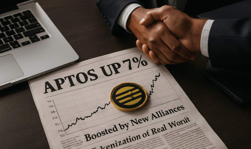APTOS SUBE 7% IMPULSADO POR NUEVAS ALIANZAS Y AVANCES EN TOKENIZACIÓN DE ACTIVOS REALES