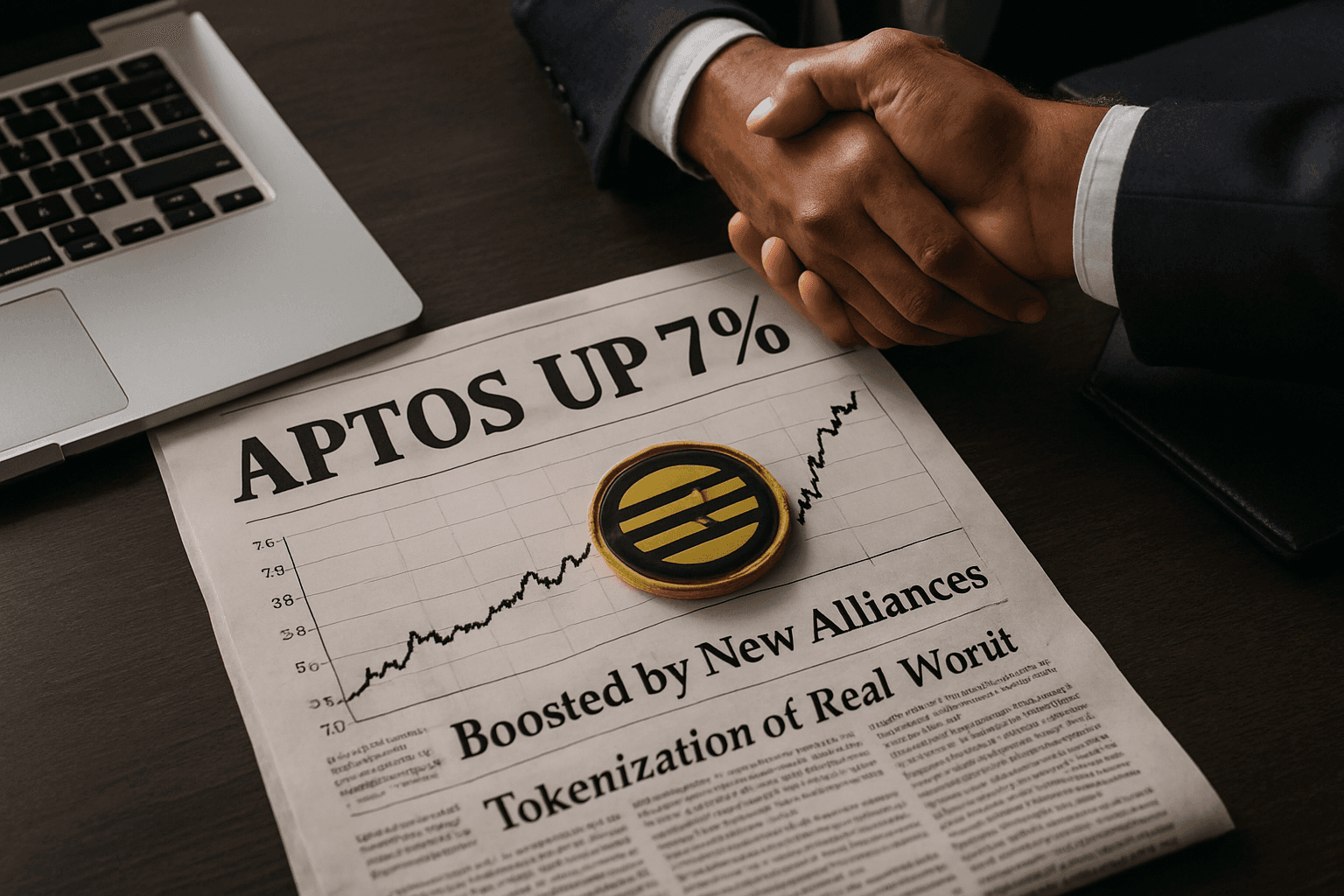 APTOS SUBE 7% IMPULSADO POR NUEVAS ALIANZAS Y AVANCES EN TOKENIZACIÓN DE ACTIVOS REALES