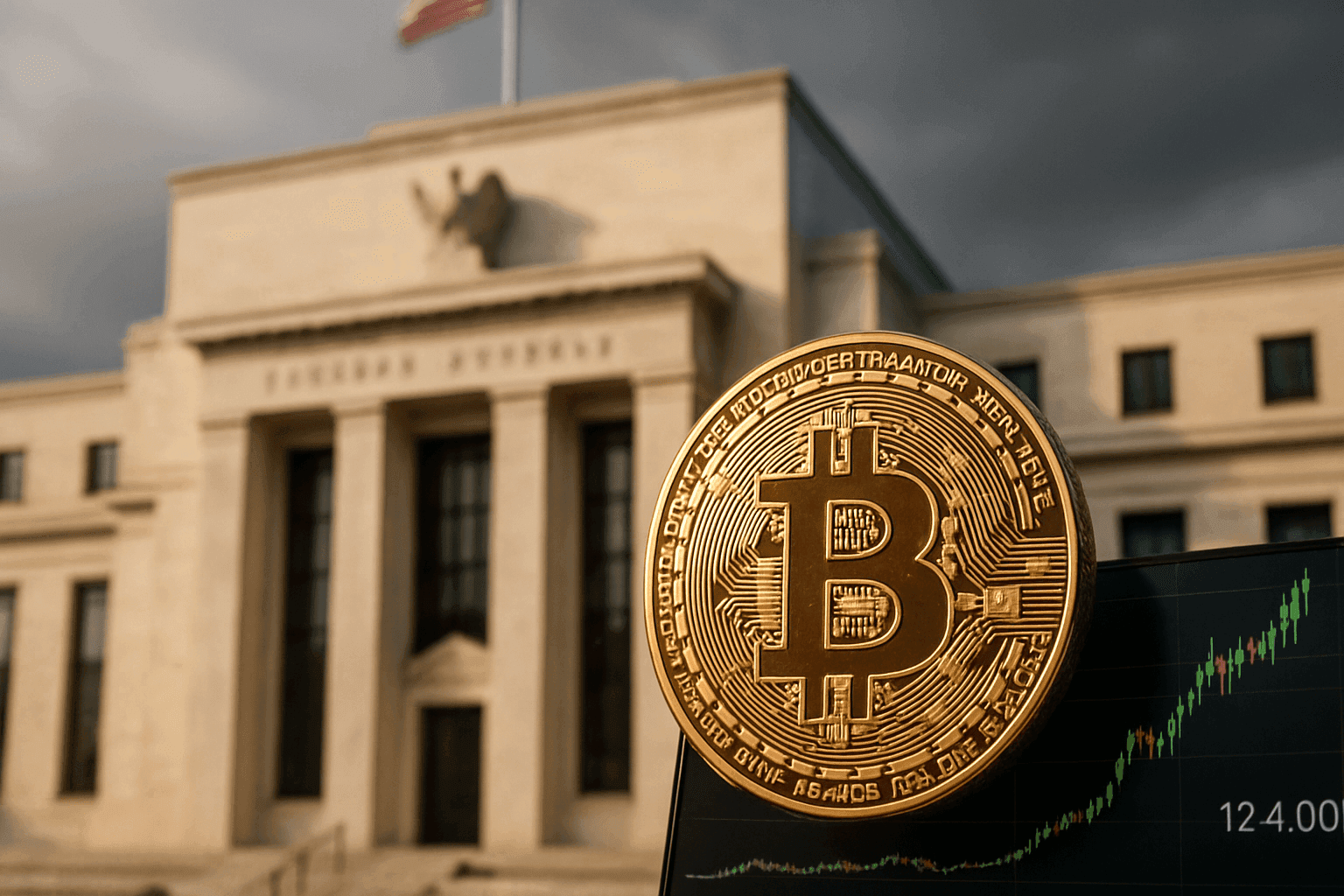LA FEDERAL RESERVE PROYECTA TRES RECORTES DE TASAS EN 2025 Y DISPARA A BITCOIN A MÁXIMO HISTÓRICO DE 124 MIL DÓLARES