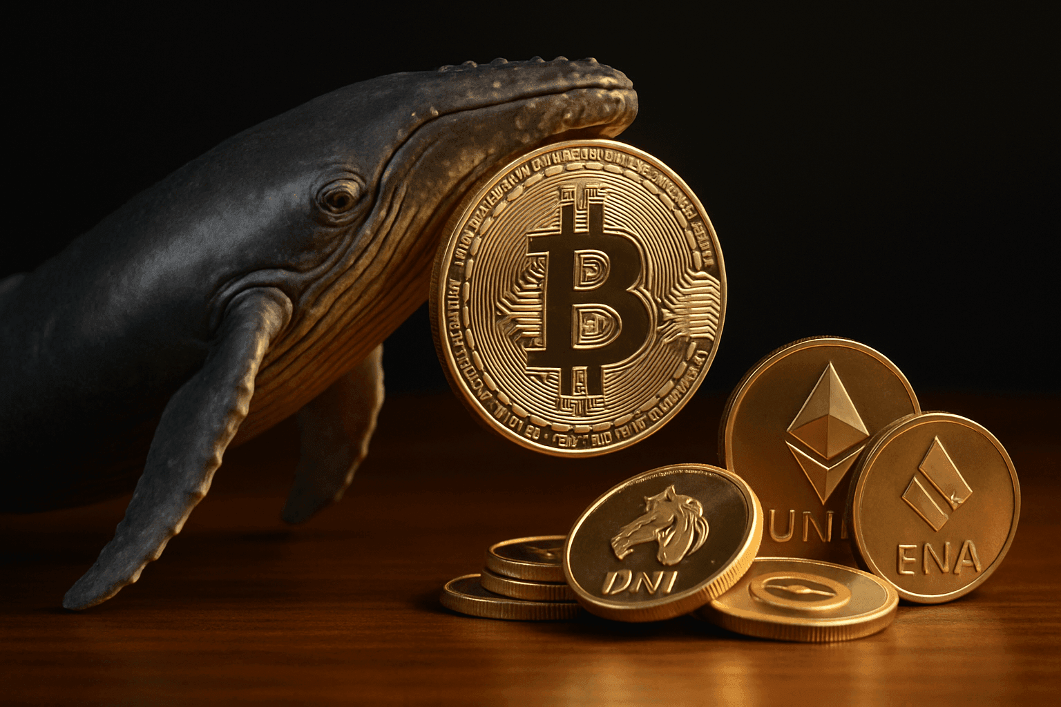 BALLENAS REDISTRIBUYEN $3 MIL MILLONES DE BITCOIN A ETHEREUM Y ALTCOINS COMO UNI Y ENA EN MEDIO DE SEÑALES DE ACUMULACIÓN