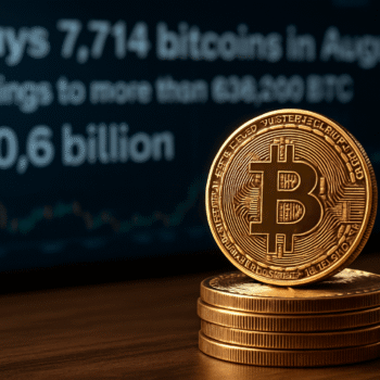 STRATEGY COMPRA 7,714 BITCOINS EN AGOSTO Y ELEVA SUS TENENCIAS A MÁS DE 636,000 BTC VALUADOS EN 70,600 MILLONES DE DÓLARES