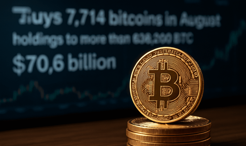 STRATEGY COMPRA 7,714 BITCOINS EN AGOSTO Y ELEVA SUS TENENCIAS A MÁS DE 636,000 BTC VALUADOS EN 70,600 MILLONES DE DÓLARES