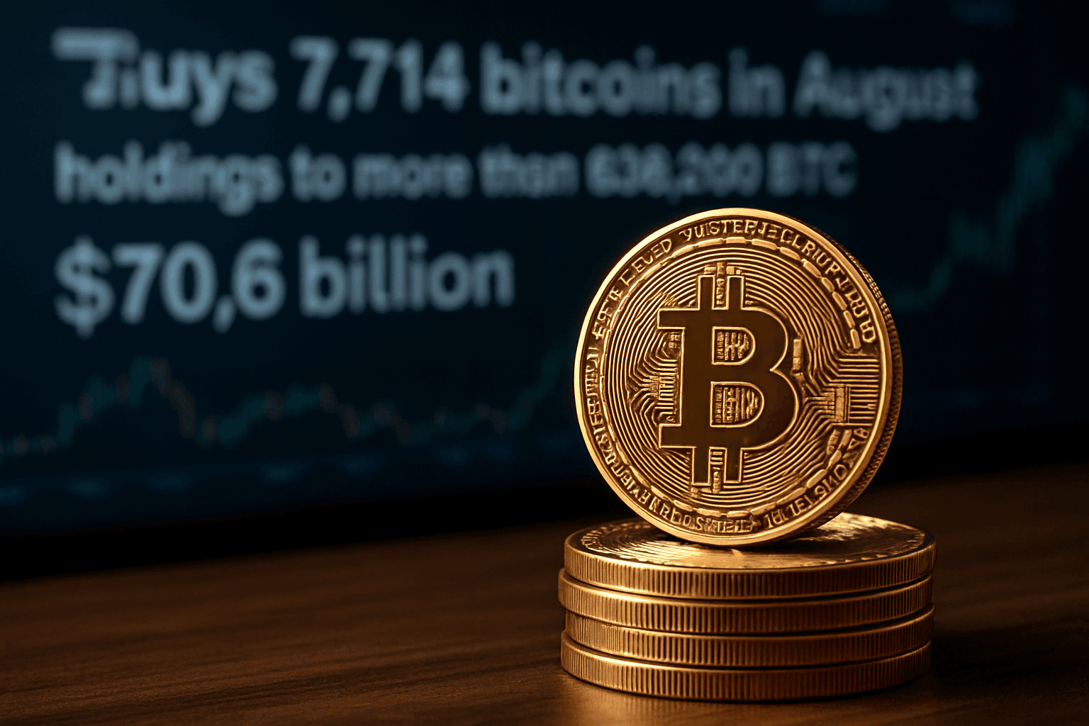 STRATEGY COMPRA 7,714 BITCOINS EN AGOSTO Y ELEVA SUS TENENCIAS A MÁS DE 636,000 BTC VALUADOS EN 70,600 MILLONES DE DÓLARES