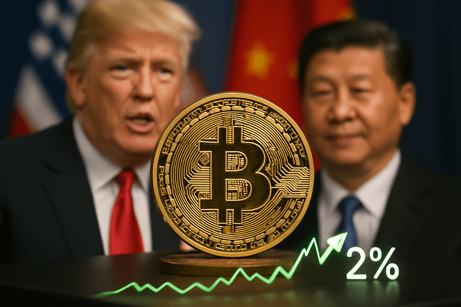 BITCOIN SUBE 2% TRAS ANUNCIO DE REUNIÓN ENTRE TRUMP Y XI JINPING EN MEDIO DE TENSIONES COMERCIALES
