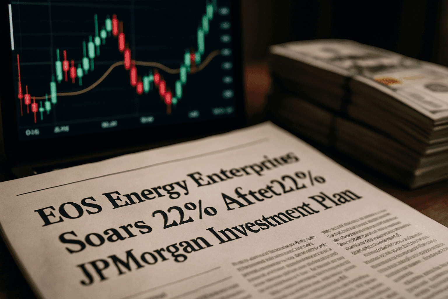 EOS ENERGY ENTERPRISES SUBE 22% TRAS PLAN DE INVERSIÓN DE JPMORGAN, SIN RELACIÓN CON LA CRIPTOMONEDA EOS