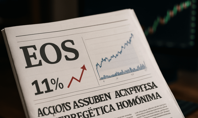 EOS NO REGISTRA ALZA DEL 11% MIENTRAS SUBEN ACCIONES DE EMPRESA ENERGÉTICA HOMÓNIMA