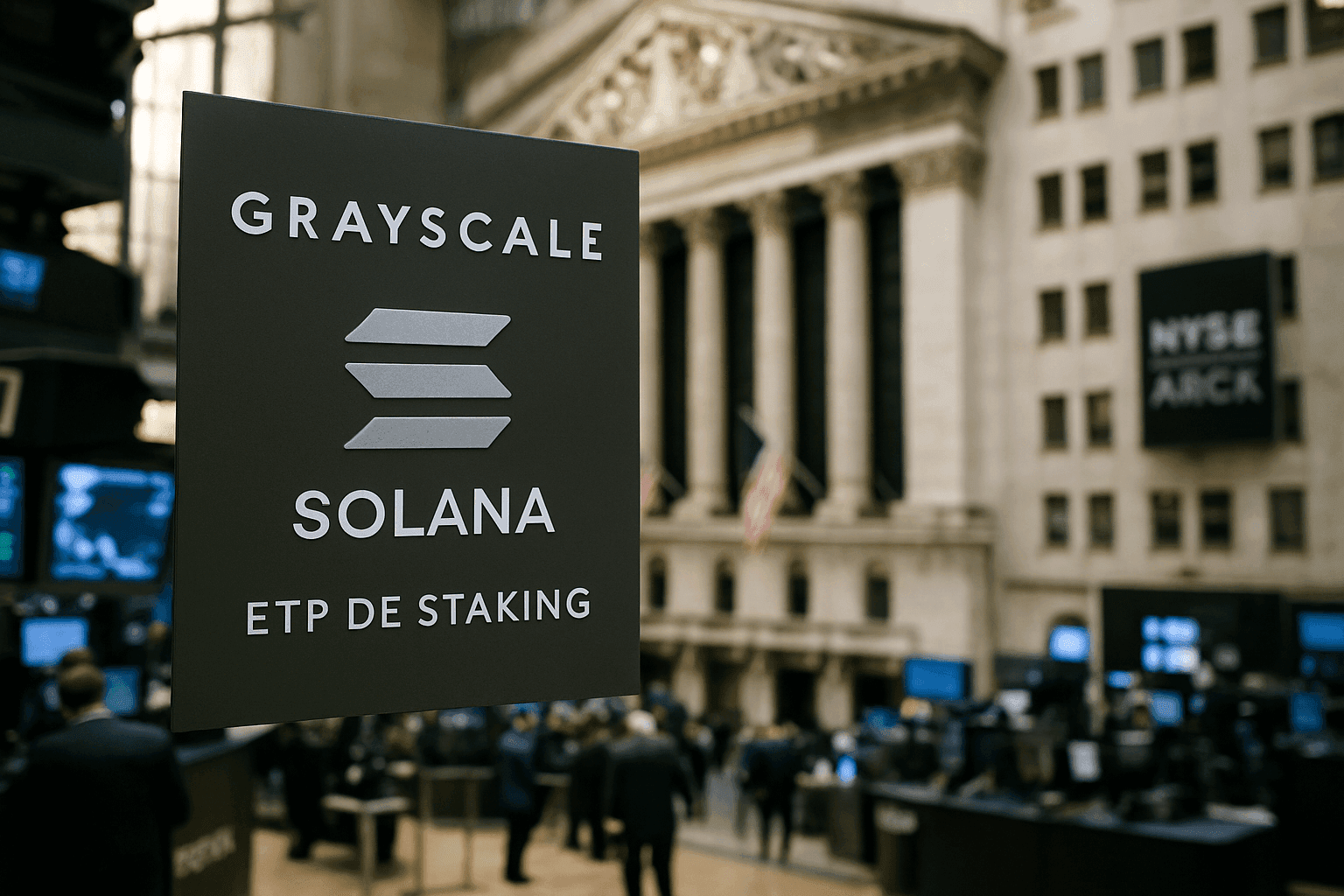 GRAYSCALE PRESENTA ETP DE STAKING DE SOLANA EN NYSE ARCA EN MEDIO DE INCERTIDUMBRE REGULATORIA