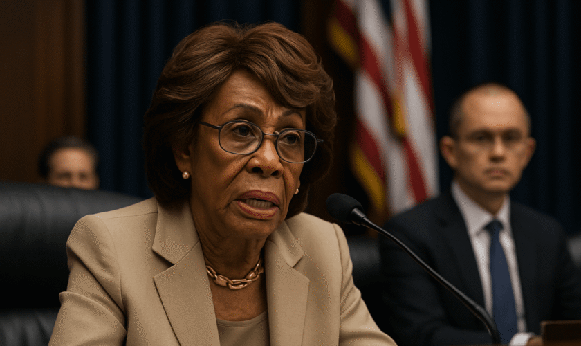 MAXINE WATERS CUESTIONA INDULTO DE TRUMP A CZ MIENTRAS LA SEC OPERA AL 10% POR CIERRE GUBERNAMENTAL