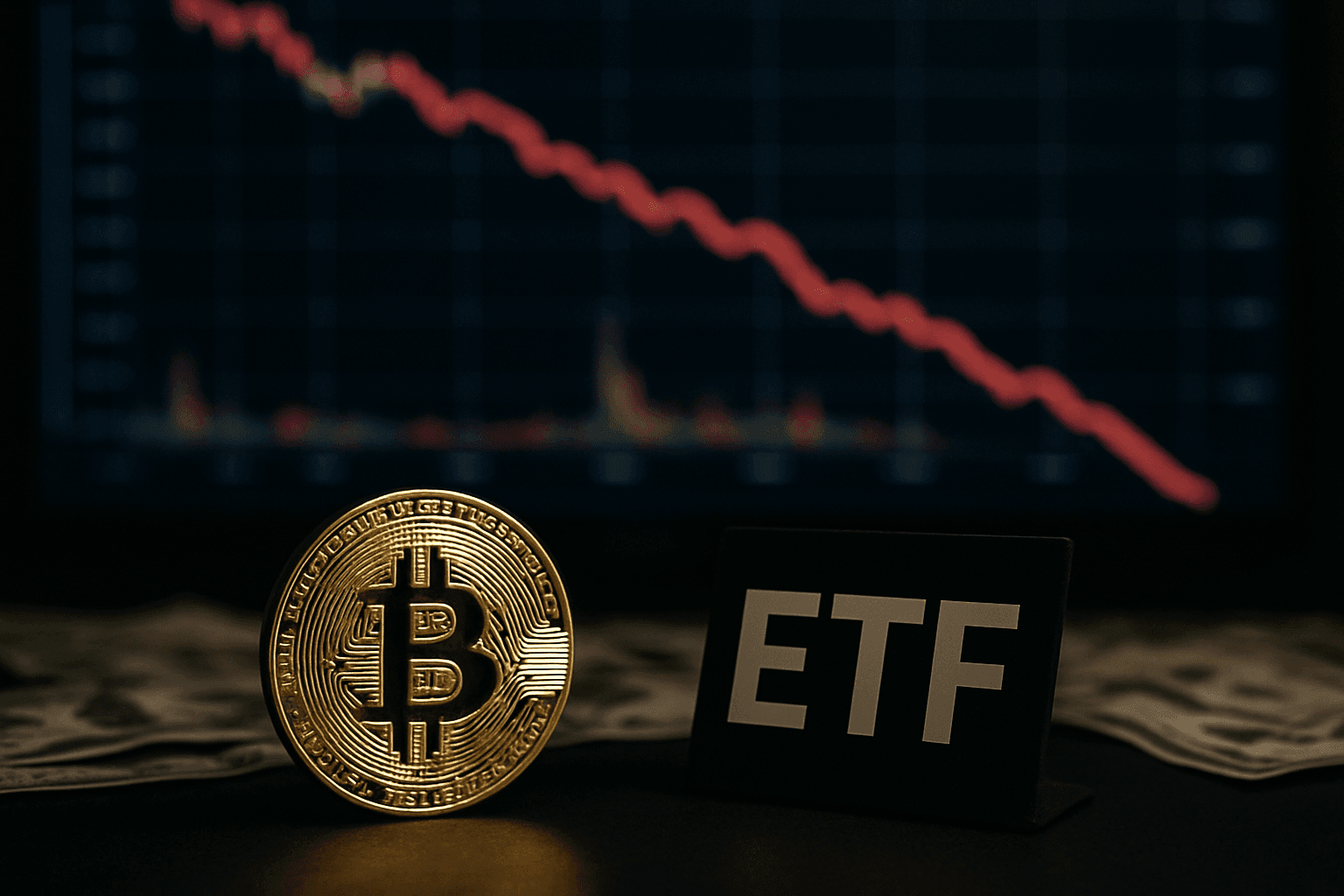 SALIDAS DE ETFS DE BITCOIN SUPERAN LOS $1.200 MILLONES EN MEDIO DEL MAYOR CRASH CRIPTO DESDE 2020