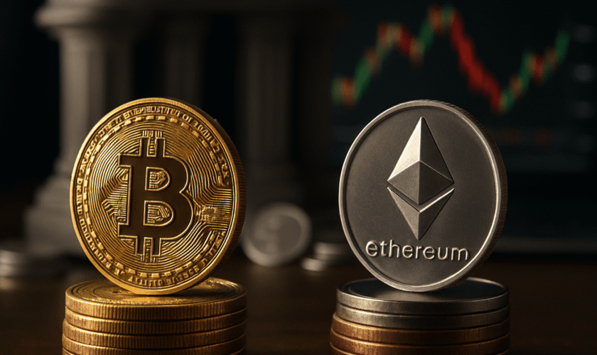 CAPITAL INSTITUCIONAL MANTIENE A BITCOIN, MIENTRAS SPOT IMPULSA ROTACIÓN HACIA ETHEREUM EN MEDIO DE CORRECCIÓN DEL MERCADO