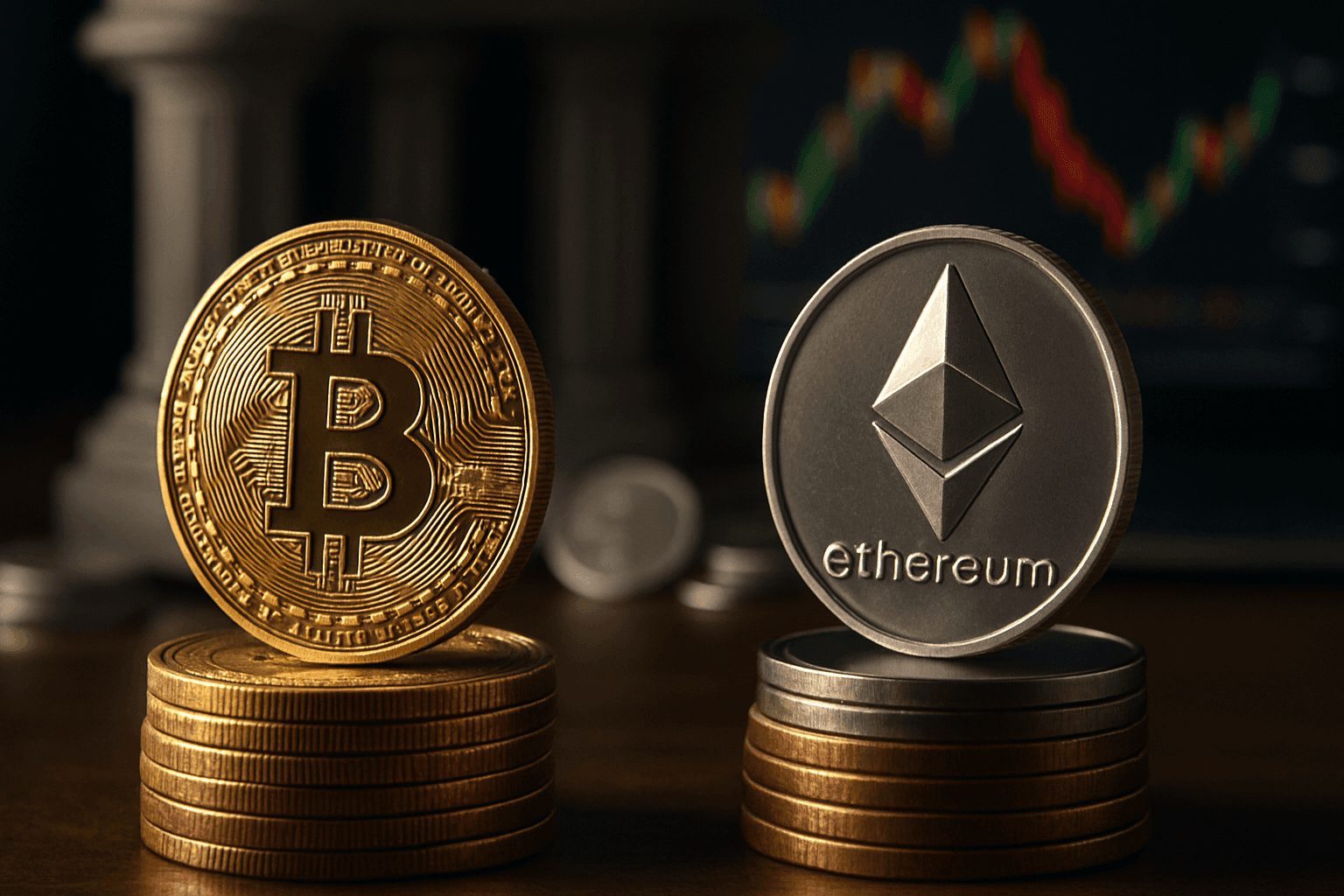 CAPITAL INSTITUCIONAL MANTIENE A BITCOIN, MIENTRAS SPOT IMPULSA ROTACIÓN HACIA ETHEREUM EN MEDIO DE CORRECCIÓN DEL MERCADO