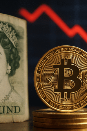 CAÍDA DE LA LIBRA ESTERLINA PODRÍA IMPULSAR DEMANDA DE BITCOIN COMO REFUGIO ANTE INCERTIDUMBRE POLÍTICA EN REINO UNIDO